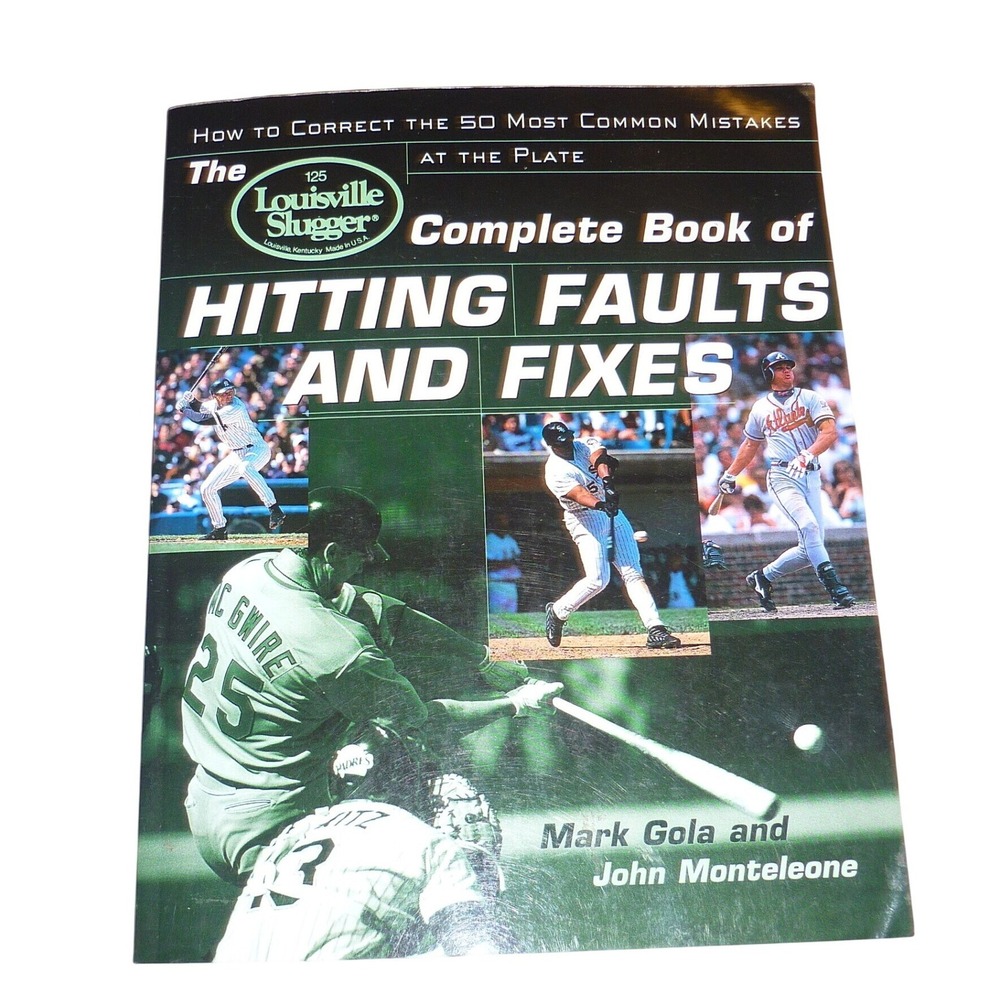 Louisville Slugger Hitting Faults and Fixes Baseball Instructional Book Gola